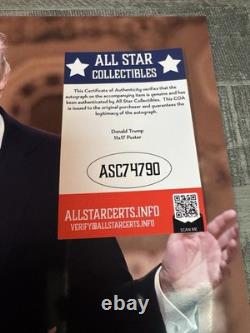 President Donald J. Trump Signed 11x17 Poster With Dual COAs President Trump