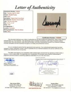 President Donald J Trump Signed Autograph The Art of the Deal Book with JSA COA