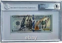 President Donald J Trump Signed Autographed $100 Dollar Bill One Hundred Bas
