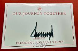 President Donald J. Trump Signed Autographed Book Our Journey Together