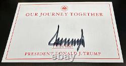 President Donald J. Trump Signed Autographed Book Our Journey Together