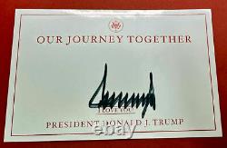 President Donald J. Trump Signed Autographed Book Our Journey Together SOLD OUT
