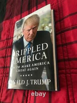 President Donald J Trump Signed Autographed Crippled America Book Premiere COA