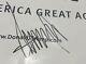 President Donald J Trump Signed Campaign Sign Poster Bas