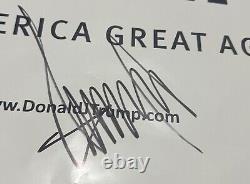 President Donald J Trump Signed Campaign Sign Poster BAS