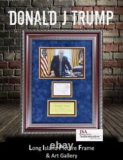 President Donald J Trump Signed Custom Framed Display FREE SHIP JSA LOA