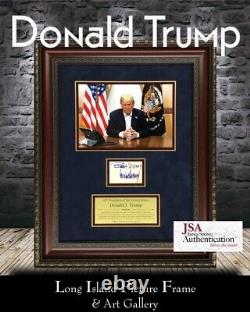 President Donald J Trump Signed Custom Framed Display FREE SHIP JSA LOA