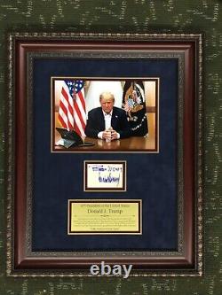 President Donald J Trump Signed Custom Framed Display FREE SHIP JSA LOA