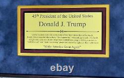 President Donald J Trump Signed Custom Framed Display FREE SHIP JSA LOA