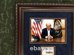 President Donald J Trump Signed Custom Framed Display FREE SHIP JSA LOA