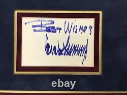 President Donald J Trump Signed Custom Framed Display FREE SHIP JSA LOA