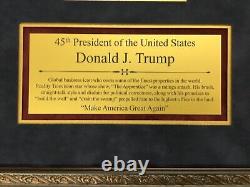 President Donald J Trump Signed Custom Framed Display FREE SHIP JSA LOA