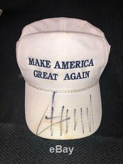 President Donald J. Trump Signed Make America Great Again Hat MAGA Autographed