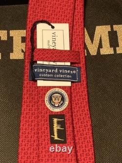 President Donald J. Trump Signed Official White House Vineyard Vines 45-47 Tie