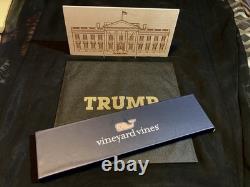 President Donald J. Trump Signed Official White House Vineyard Vines 45-47 Tie