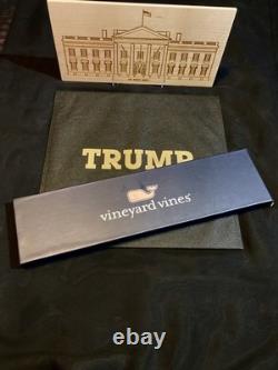 President Donald J. Trump Signed Official White House Vineyard Vines 45-47 Tie