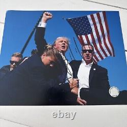 President Donald J. Trump Signed Photo Fight Fight Fight Assassination With COA