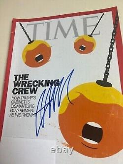 President Donald J. Trump Signed Time Magazine Cover guaranteed authentic withcoa