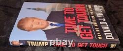 President Donald J Trump Signed Time To Get Tough Hard Cover Book Premiere Coa