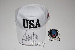 President Donald J. Trump Signed USA Hat 2024 Make America Great Beckett Coa