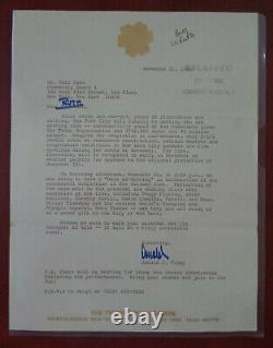 President Donald J Trump TRUMP Org Signed Letter Authenticated / Certified JSA