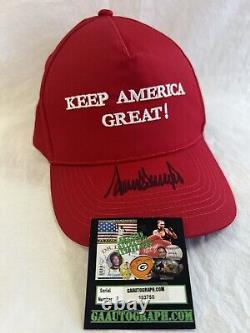 President Donald John Trump Signed Autographed Hat Cap GAA COA