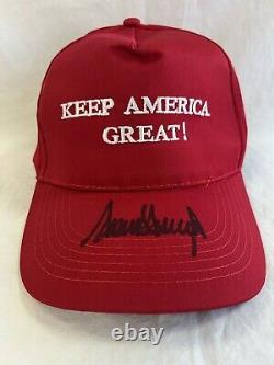 President Donald John Trump Signed Autographed MAGA Hat Cap with COA