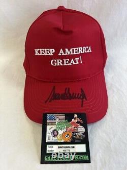 President Donald John Trump Signed Autographed MAGA Hat Cap with COA