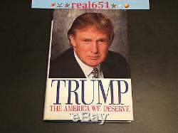 President Donald TRUMP Signed Book Autograph To Matt Best Wishes Auto