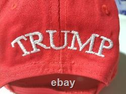 President Donald Trump 2024 45 47 MAGA Hat Hand Signed Auto COA Holo