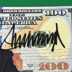 President Donald Trump 45/47 Signed $100 TRUMP Bill COA Hologram Autographed