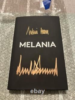 President Donald Trump And Melania Trump Signed MELANIA book PSA /DNA COA