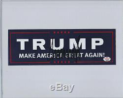 President Donald Trump Autograph MAGA Bumper Sticker with COA Hand Signed