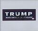 President Donald Trump Autograph Maga Bumper Sticker With Coa Hand Signed