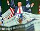 President Donald Trump Autographed 11x14 Signed Photo Arms In Air Psa Dna Coa