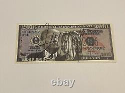 President Donald Trump Autographed Hand Signed Dollar Bill Replica Currency