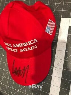 President Donald Trump Autographed Hand Signed Make America Great Again Hat