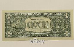 President Donald Trump Autographed Hand Signed One Dollar Bill Currency COA