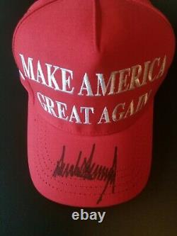 President Donald Trump Autographed MAGA Hat