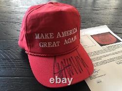 President Donald Trump Autographed Make America Great Again Hat JSA LOA