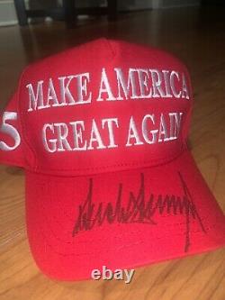 President Donald Trump Autographed Make America Great Again Hat Official