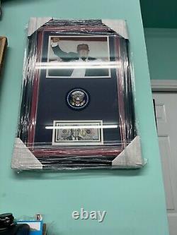 President Donald Trump Autographed Matted and Framed SGC Certified