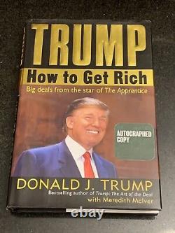 President Donald Trump Autographed Signed How To Get Rich Book 2020 + Don Jr