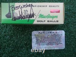 President Donald Trump Autographed Signed Vintage MacGregor Golf Ball Box COA