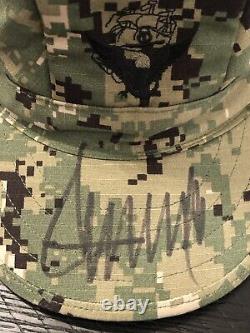 President Donald Trump Autographed U. S. Marine Corps Cap JSA Authenticated