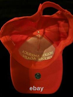 President Donald Trump Bold Signed Autographed Maga Baseball Hat Cap Coa