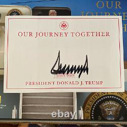 President Donald Trump Book Our Journey Together HAND SIGNED COPY IN HAND