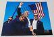 President Donald Trump Fight Flag Auto Autograph 8x10 Hand Signed With Coa