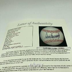 President Donald Trump Full Name Signed Major League Baseball Mint JSA COA