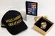 President Donald Trump Gold Ornament, Official Signed Photo, Black Maga Hat New